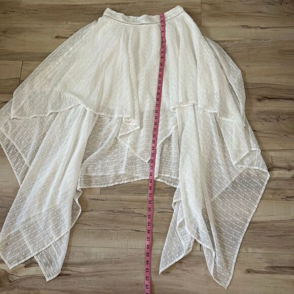 White Textured Two Piece Set Midi Skirt & Halter Crop Top | Boho Summer Outfit | - Picture 9 of 13